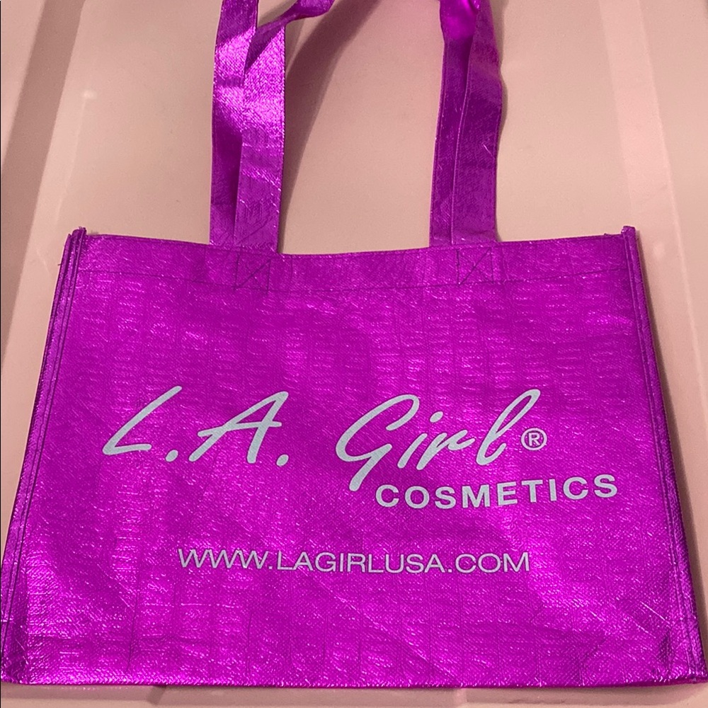 L.A. Girl Shiny Purple Tote Bag
